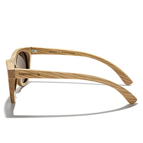 MERRY'S Polarized Wooden Coated Floating Sunglasses Mens/Womens vintage Eyewear S52683