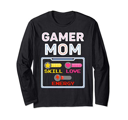 Video Gamer Mom Shirt Gaming Lovers Boy Girl Birthday Gamer Manga Larga