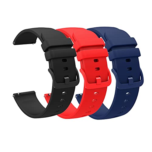 XINBOOBA Compatible with Huawei watch GT3 42mm /Galaxy Watch 3 41mm Band/galaxy watch 4 strap, 20mm Soft Silicone Breathable Watch Strap Wristband for Women Men