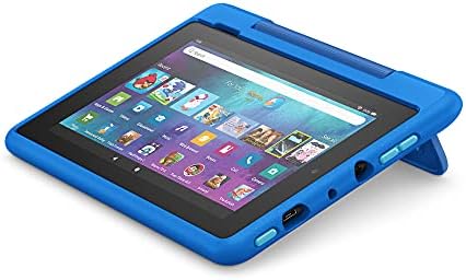 Amazon Kid-Friendly Case for Fire 7 tablet | Only compatible with 9th-generation tablet (2019 release), for ages 6+, Blue
