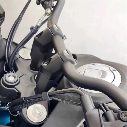 Abrazadera elevadora de manillar para CFMOTO 800MT: Rutas largas con máxima comodidad en plata 6