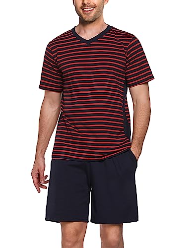 Pijamas Hombre Verano Pijama Corto Marvel Para Hombre Algodón