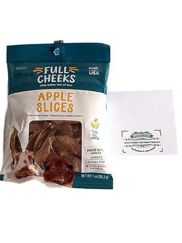 Full Cheeks Small Animal Treats, Apple Slices, 1 Ounce Bag