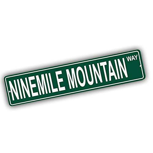Brotherhood Aluminum Street Sign for Ninemile Mountain - Alaska Wall Decor