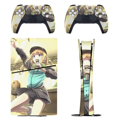 PS5 Slim �p �X�L���V�[�� �G���A�j���� �p���s�E�� �����p�q �{�̂ƃQ�[���R���g���[���[��p�X�e�b�J�[ �y�����݌v �f�W�^���E�G�f�B�V������p�z ���^�X�L�� �{�̕ی� �X���� �A�N�Z�T���[ �w��/��/����/�ق���h�~ ��G��/�U�M�ǂ� ���� ��t