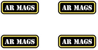 Magnet (4X) AR Mags Ammo Can Magnetic Vinyl Set Molon Labe mag ar15 Type 2 Car Magnet Bumper Sticker