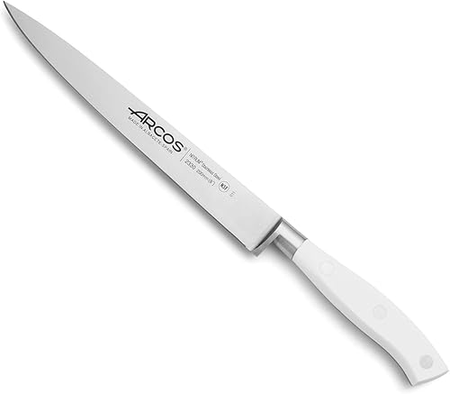 Miniatura 48 de ARCOS Cuchillo Cortador/Jamón de Acero Inoxidable Nitrum de 10 Pulgadas y Hoja de 9.843 in. Mango ergonómico POM Polioximetileno. Serie Riviera