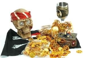 Preisvergleich Produktbild Piraten Gold-Münzen, 144 Stück