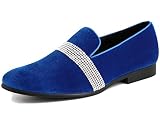 Amali Monarch Men's Loafers Slip On Shoes – Formal Dress Shoes for Men - Designer Velvet Smoking Dri