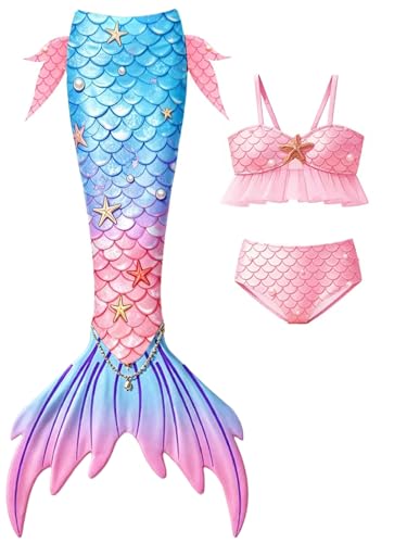 NikNio Girls Bathing Suit Cute Swimsuit for Girls 4-6 Bikini Sets Kids Pool Rash Guard Swimwear with...