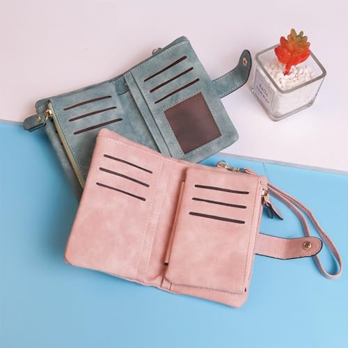 Graduation Gifts for Women Girls - Personalized Birth Month Flower Wallet - Pink Leather Wallet Mothers Day Birthday Gifts for Mom, Purse with Wrist Strap3