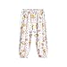 ORGYPET Girls Baggy Sweatpants Children's Loose Legged Bloomers M Soft Skin Friendly Girls Wide Leg Pants Girls Trousers Breathable Fabric for All Day Wear, Elephant Cloud Flower