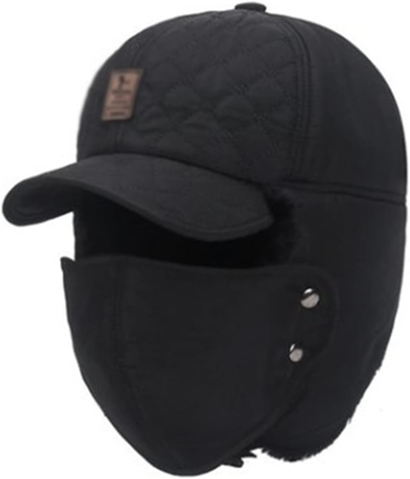 Winter Men Women Velvet Fluffy Bomber Hats Warm Earmuffs Hat Thermal Ski Cap Cold Proof Riding Caps