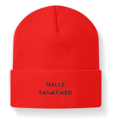 Casquette Mallorca Malle FANATIKER rouge pour vos soirées d'été et festivals de musique