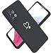 Produktbild Paitech für Samsung Galaxy A53 5G Hülle, Hanyhülle A53 5G Dünn Weiche TPU Silikon Case Stoßfeste Schutzhülle Kameraschutz mit Niedliche Gold Love Herz Muster für Samsung Galaxy A53 Hülle, Schwarz