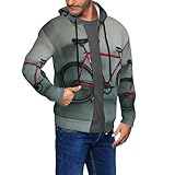 JBJGKHLP Sudadera con capucha para hombre, diseño de bicicleta retro, para el hogar, gimnasio, viajes, correr, calle, otoño, invierno, primavera, Negro, XXL