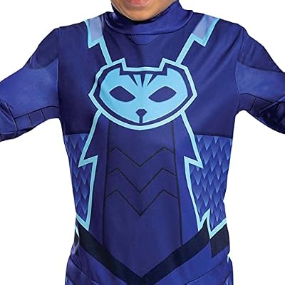 Disguise Catboy Costume for Kids, Official PJ Masks Megasuit Costume Jumpsuit and Mask, Toddler Size Large (4-6)