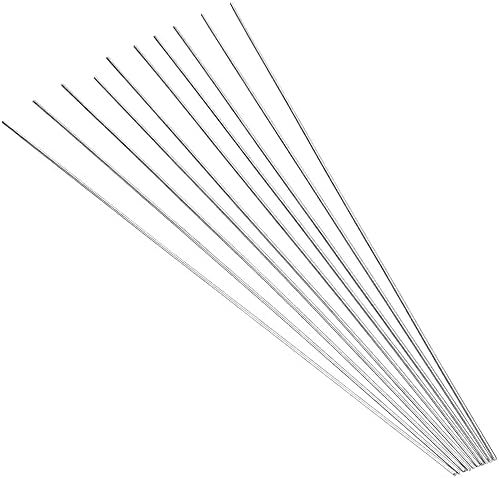 YPLonon Universal Welding Rods 30Pcs Brazing Rods 1.6 x 330mm Low Temperature Flux-Cored Wire Torch Aluminum Soldering Sticks for Metal Mild Steel TIG Arc Welding - No Need Solder Powder