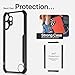 QUIETIP Case Compatible with CMF Phone 2 Pro with Screen Protector,Clear TPU Shockproof Protective Cover,Black