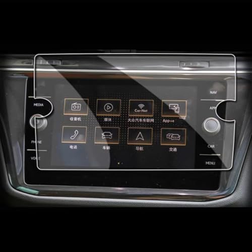 Film protecteur navigation GPS 8" en verre trempé anti-rayures pour VW Tiguan et Atlas