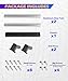 SCUARI RV Screen Door Handle,RV Door Handle,Car Accessories RV Screen Door Handle Grab Bar,Adjustable from 21-5/8 to 28-5/8 Inch RV Camper Screen Door Handle,Fit for Travel Trailer Camper Motorhome