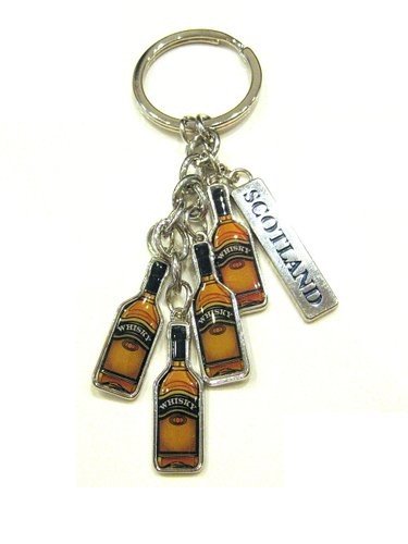 Preisvergleich Produktbild Scottish Whisky Bottles Charms Metal Keyring