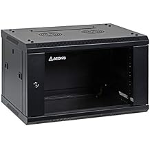 Aeons 6U Signature Wall Mount 19-inch IT Network Cabinet Enclosure Server Rack 16-inch Depth Glass Door