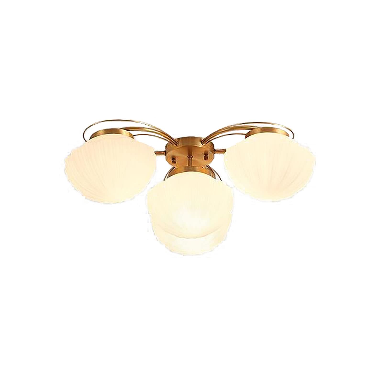 Lampa do sypialni, nowoczesny żyrandol z 6 światłami, lampa sufitowa w stylu połowy wieku, nowoczesna oprawa do sypialni i salonu - złoto 70x22cm, armatura domowa