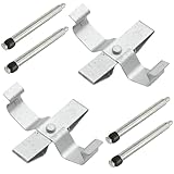 JUUDDENPARTS BPF1266B Rear Brake Pad Caliper Hardware Bolt Pad Shim Kit, Replacement for Saab 93 YS3D 1998-2003, Replaces 109-1266 KIT310 LX0263 MBA1266