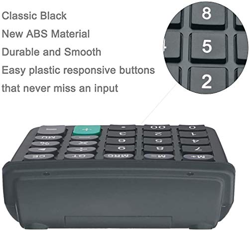 Calculators, Bestwya 12-Digit Dual Power Handheld Desktop Calculator With Large Lcd Display Big Sensitive Button (Black, Pack Of 1) #TOP3