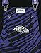 Zubaz NFL Unisex Adult Bib Overalls Zebra Lightweight, Baltimore Ravens, XX-Large