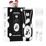 Dog Clippers Low Noise Dog Grooming Kit Pet Shaver for Thick Coats Waterproof Cat Hair Trimmer Profe