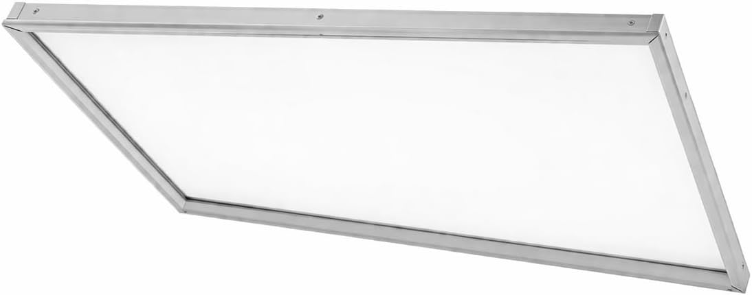 (2 Pack) 2x4 LED Surface Mount Kit, LED Flat Panel Light Surface Mount, 2x4FT Aluminum Surface Mounting Bracket Kit for Drop Ceiling Light, Edge-Lit Light Ceiling Frame Kit