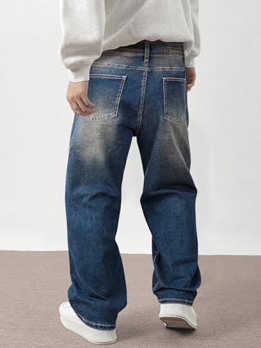 Image of JMIERR Men's Baggy Y2K Jeans Stretch Loose Fit Wide Leg Denim Pants | 5 Pockets, Oversized Casual Trousers, Vintage Relaxed wash, Breathable Cotton Blend,Hip Hop, Skater Streetwear, All-Season