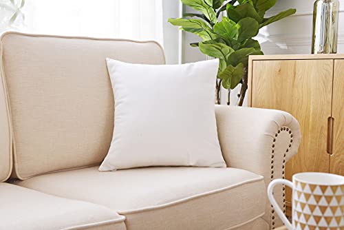 Jc & Ch Embroidered Ocean Animal Crab Throw Pillow Cover Cotton Canvas Nautical Decor For Sofa Bedroom Square 18" X 18" (Light Brown) #TOP2