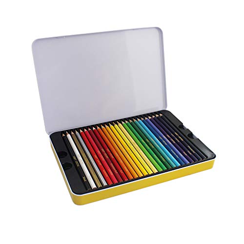 SKKSTATIONERY 50Pcs Colored Pencils, Packing in Tin, 50 Vibrant Colors, Drawing Pencils for Back to school, Sketch, Arts, Coloring Books