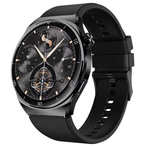 Smartwatch Aurafit Relógio inteligente para Homens, Tela Full Touch 1.43"AMOLED, IP68, Com...