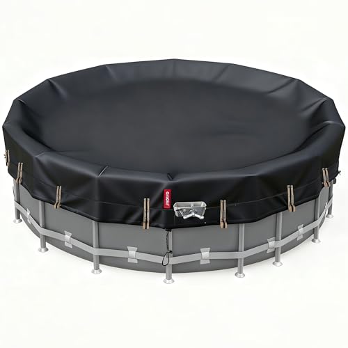 QH.HOME 18 Ft Round Winter Pool Cover with Fast Tightening