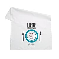 Herz & Heim® Geschirrtuch "we Are Family" - 100% Baumwolle, 45x70cm, Personalisierbar Mit 2 Textzeilen