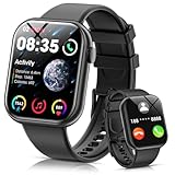 Hwagol Reloj Inteligente Hombre Mujer, 1.85' HD Smartwatch Hombre con Bluetooth Llamada, Reloj Smartwatch con 140+ Modos Deportivos/Pulsometro/SpO2/Sueño, Relojes Inteligentes para Android iPhone
