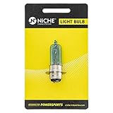 NICHE Headlight Bulb for Yamaha Kodiak 450 Honda FourTrax 300 Foreman,Rancher 400 Suzuki Kawasaki...