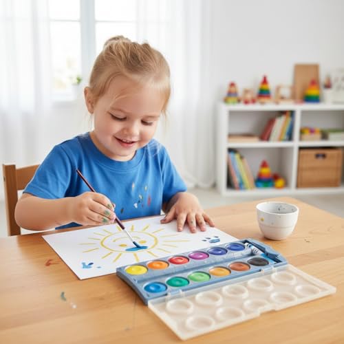 Pelikan Deckfarbkasten K12® eco inkl. Deckweiß, 12 Farben, 701174