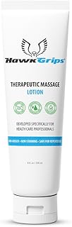 HawkGrips - Therapeutic Massage Lotion - Body & Muscle Therapy Lotion, Safe & Clean Ingredients - Unscented Lotion - 8oz