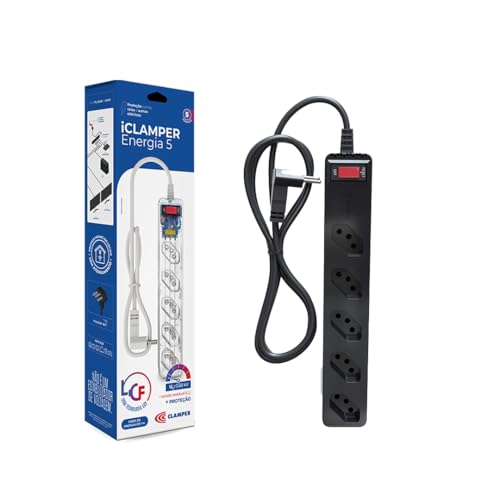 Filtro de Linha Clamper Energia 5 Preto LCF