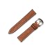 Produktbild JT Berlin Charlie Ersatz-Armband (20mm) für Samsung Galaxy Watch/Amazfit/Garmin Forerunner [Handgefertigt in Deutschland, Leder/Nytech Ersatzband, Edelstahl] braun/Silber