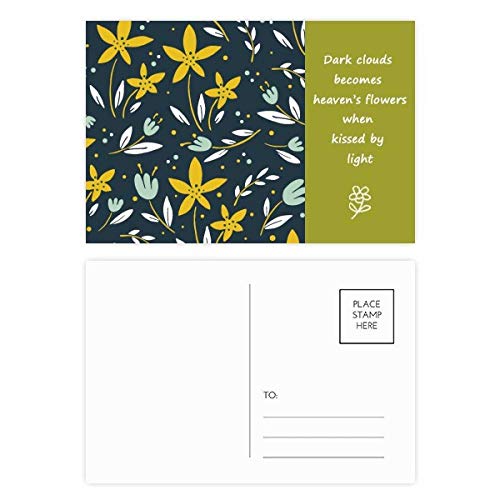 Jeu de cartes postales plantes DIYthinker 20pcs pour ne plus jamais manquer de cartes de remerciement