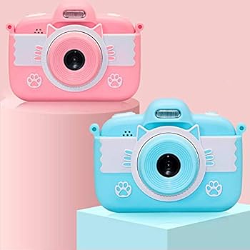 Amazon Co Jp ポータブル子供1800w Hd 1080pデジタルカメラかわいい漫画猫の形3インチ画面ミニカメラグッズギフト おもちゃ