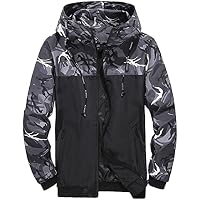 Generisch Chaqueta de invierno para hombre, chaqueta de manga