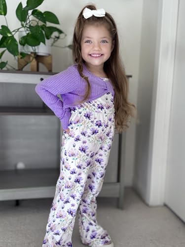 Image of HIHA Girls Sleeveless Jumpsuits Outfit Long Sleeve Twist Front Tops Romper Clothes Set Size 4-12