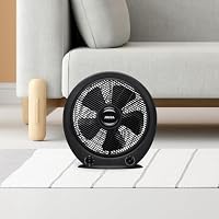 Jocca – Tragbarer Boden- oder Tischventilator | 5 Klingen | 3 Geschwindigkeiten | Automatische Abschaltung | Timer| Kastenventilator| Anti-Überschlag | 30cm Durchmesser| (Schwarz) – Ansicht 6